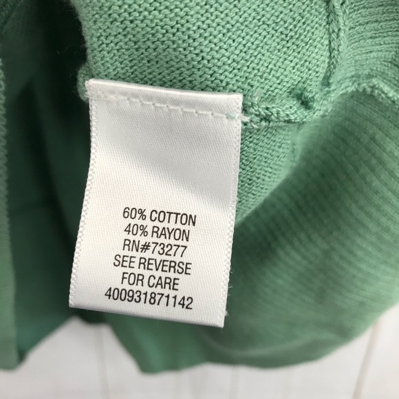 Elle Green 3/4 Sleeve Top Size M NWT - Picture 5 of 5